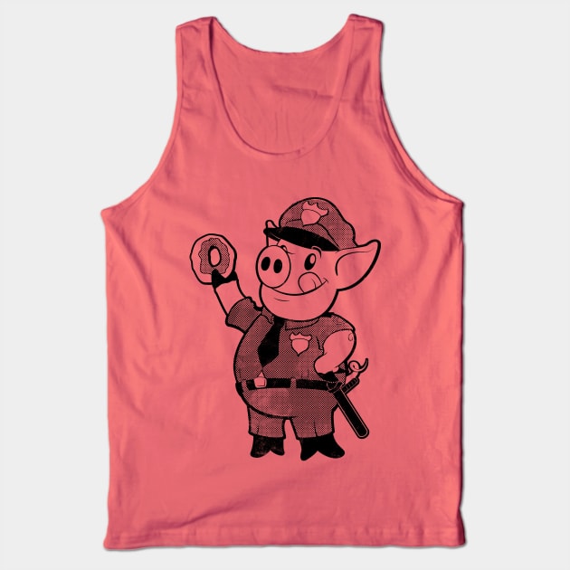 Police Pig Tank Top by Howchie